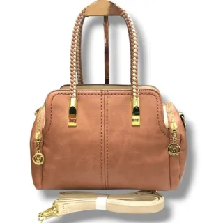 Bolsa Grande Transversal Feminina Boston - Ajustável e com Bolso Anti Roubo - CAFE