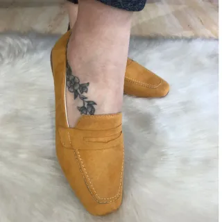 Confortável Sapatilha Feminina Camurça Moderna - Elegante Sapato Casual - 37