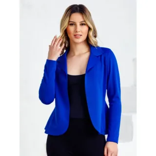 Casaco Feminino em Neoprene - Blazer Terninho Corte a Laser - Vinho
