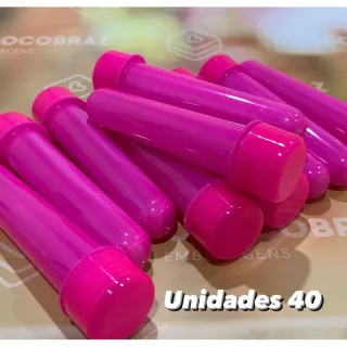 Lembrancinha de Festa Tubete Neon 13 cm - Kit - TUBETE ROSA NEON = 20