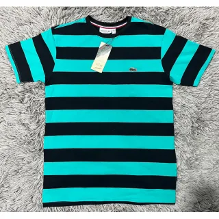 Camiseta Listrada Basica Peruana 40.1 - Vermelho-Cinza