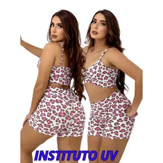 Conjunto Fitness Suplex Premium Feminino: Calças e Tops para Malhação - Kit com 1 ou 2 unidades - 1 PRETO