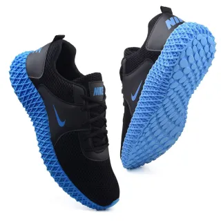 Lançamento Tênis Masculino Flow Esportivo - Academia e Caminhada 34 ao 45 - PRETO/PRETO