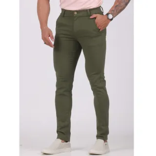 Alfaiataria Militar Lycra Elastano Calça Sport Fino Verde - TAM 44