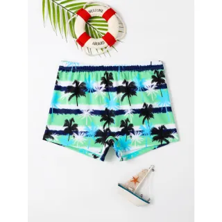 Estampa Palmeira Sunga Verão 2023 Cores Diversas A2071 - Preto