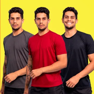 Promoção de Camiseta Lisa para Treino Masculina em Algodão - Ideal para Academia e Esportes - Azul Marinho Algodão