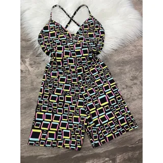 Alcinha Macaquinho Fitness - Costa Nua - ANIMAL PRINT LILÁS