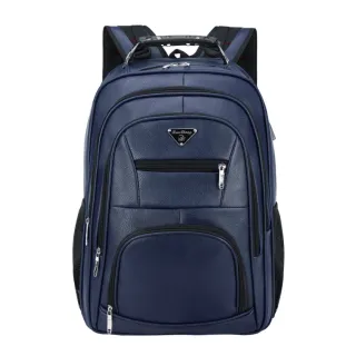 Mochila Executiva Grande em Couro PU Reforçada para Trabalho, Faculdade e Notebook RC-5013-5 - Preto