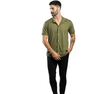 Ecológica Estonada Premium Masculina Camisa Slim Malha - Laranja