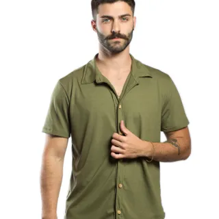 Ecológica Estonada Premium Masculina Camisa Slim Malha - Laranja