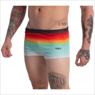 Sungas Adulto Larga Estampada Praia Piscina Boxer Lycra - Azul