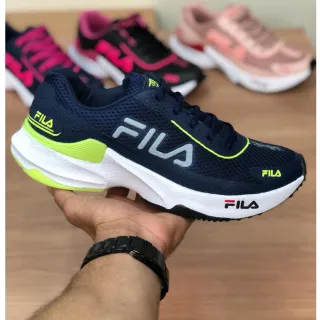 Envio Imediato - Tênis Feminino Recovery Ideal Para Academia Caminhada - Marinho/Pink