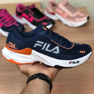 Envio Imediato - Tênis Feminino Recovery Ideal Para Academia Caminhada - Marinho/Pink