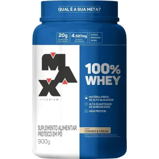 Pote Max Titanium Whey Protein Concentrado 900g - ORIGINAL - Chocolate