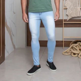 Calça Masculina Skinny Elastano Lycra Jeans - Modelo 23