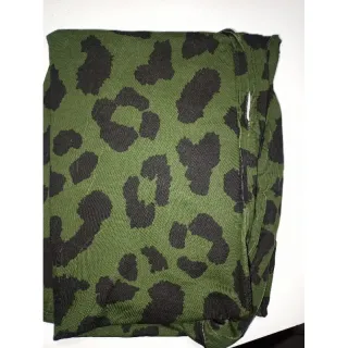 Amarração de lado - Vestido Curto Estampado Animal Print Feminino - Off / marrom e preto