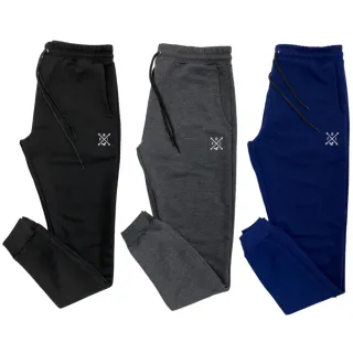 Calças de Moletom Masculina Skinny Slim - Kit com 3 unidades - sortidas