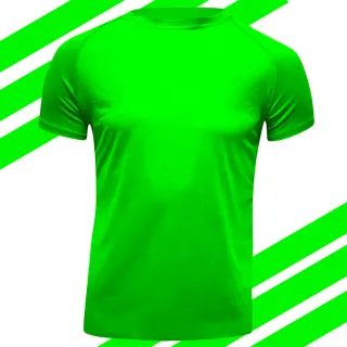 Camiseta Academia Masculina Dry Fit - Verde neon