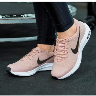 Confortável Tênis Feminino de Academia Zoom para Caminhada - CINZA/ROSA