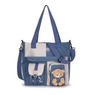 Bolsa Coreana/Japonesa Transversal com Ursinho + Ombro (8807/8808/8809/8810) - Rosa 🌸 (8809)