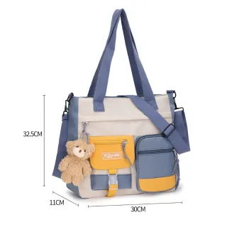 Bolsa Coreana/Japonesa Transversal com Ursinho + Ombro (8807/8808/8809/8810) - Rosa 🌸 (8809)