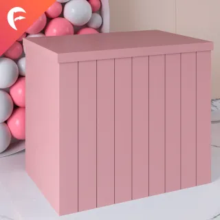 Mini Mesa Fake Frisada 90X60X80 em MDF Cru - Decoração de Festa - Único