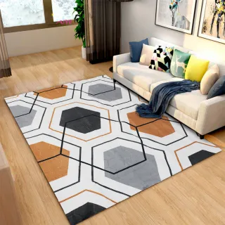 Tapete Estampado Grande 3D de Veludo Antiderrapante - AMSTERDÃ