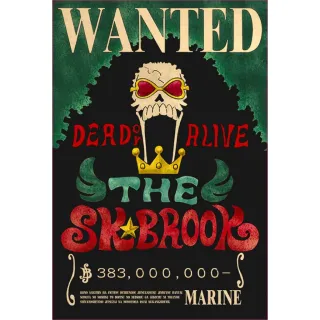 Decoração para parede Premium Wanted One Piece - Autocolante Kit ou Unitário - Franky