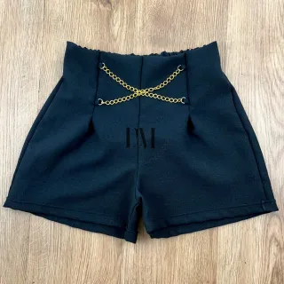 Alfaiataria feminino adulto, kit com 2 shorts - SORTIDOS