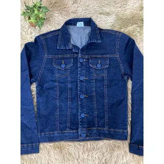 Jaqueta Escura Lycra Jeans - Lavagem escura