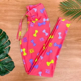 Legging Fitness Cintura Alta com Cordão - Ideal para Academia e Caminhada - Estampa 19