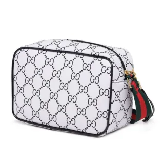 Bordado em Alto Relevo - Bolsa Transversal GG Feminina - GG Preta Silk Personalizada