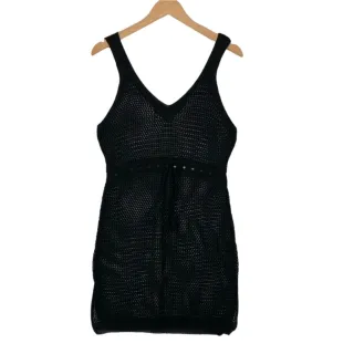 Moda Verão Tricot Blogueira: Saída Praia Curta Feminina Tendência Banho - Verde água