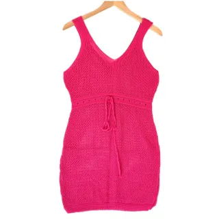 Moda Verão Tricot Blogueira: Saída Praia Curta Feminina Tendência Banho - Verde água