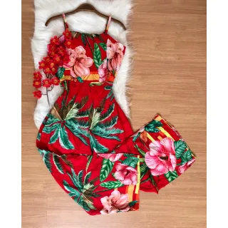 Coleção Verão Macacão Viscose - Estampa 09