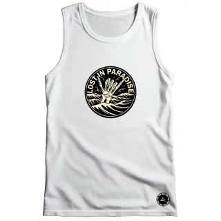 Hang Lose Camisa Regata Masculina Verão Surf Praia - CINZA-CLARO