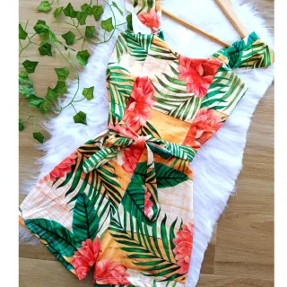 Macaquinho Estampado Verão Tamanho Único - 4