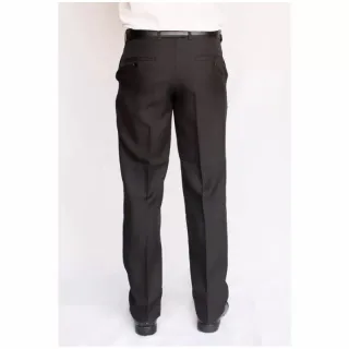 Oxford Slim Masculina Calças Social - Preto