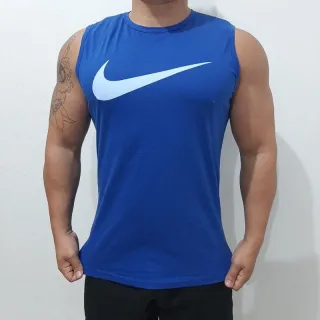 Machão Regatas Masculinas em Algodão - P, M, G, GG - HURLEY AZUL
