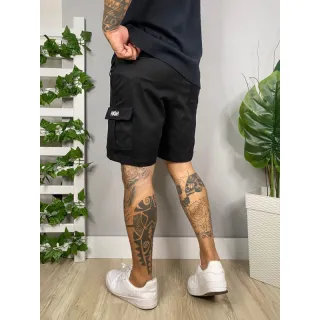 Bermuda Masculina Cargo de Sarja Curta - Vinho