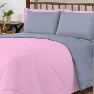 Edredom Dupla Face para Cama de Queen - Frio Inverno - Branco