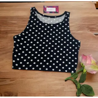 Regata Cropped Feminina Estampada e Lisa - Alça Larga em Suplex - Laranja