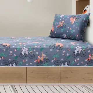 Lençol Infantil Solteiro em Malha com Elástico - Jogo de Cama Antialérgico - Algodão - Super Game