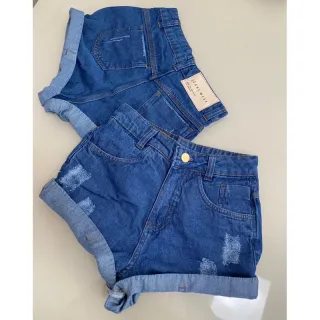 Short jeans desfiado mom - Raryel - Jeans rasgadinho