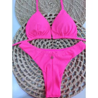 Bojo removível, biquíni fio duplo - Raryel - roxo canelado