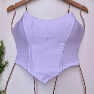 Corset Cropped Top Anira Tomara que Caia - Várias Cores - VERMELHA (36/42)