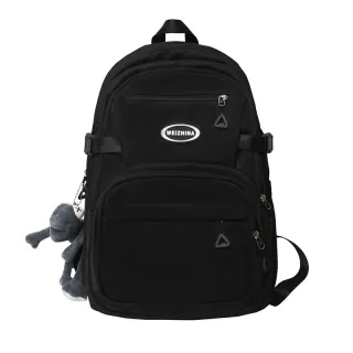 Grande mochila para faculdade e passeio + pingente GX888-79 - Preto