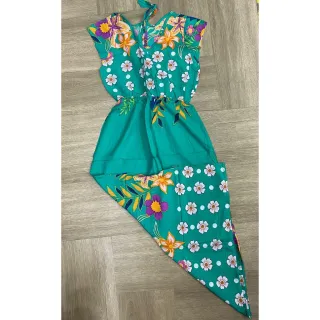 Moda Evangélica Vestido Estampado Manga Curta Viscose Fenda Lateral - estampa 15