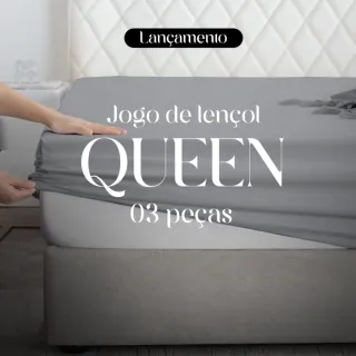 Lençol Queen Box Liso - 3 Peças - Diversas Cores - Roxo