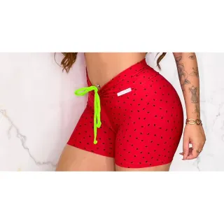Moda Fitness Preto Conjunto Short Academia Treino Gym Blogueira - Somente short Letícia